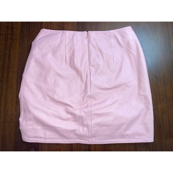 LAMARQUE X REVOLVE Aricia Leather Skirt in Orchid Pink 2 New Mini - Picture 6 of 9